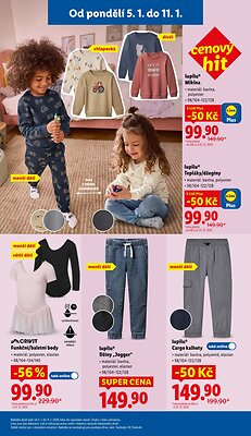 akční leták Lidl 5.1.2026-11.1.2026