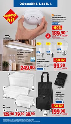 akční leták Lidl 5.1.2026-11.1.2026