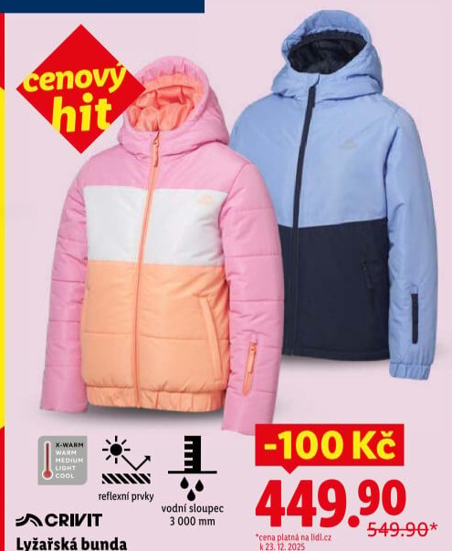 Dětská lyžařská bunda Crivit
