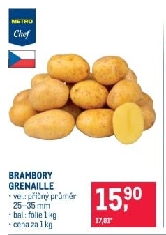 Brambory konzumní Grenaille Metro Chef