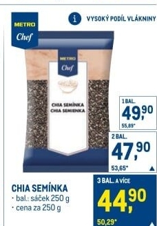 Chia semínka Metro Chef