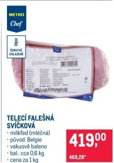 Telecí falešná svíčková Metro Chef