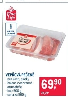 Vepřová pečeně bez kosti Fine Life