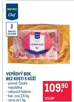 Vepřový bok bez kosti Metro Chef