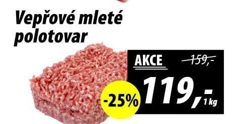 Maso mleté vepřové