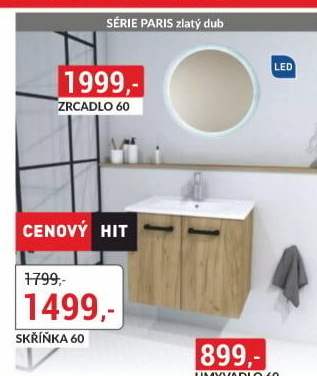 Skříňka pod umyvadlo Paris
