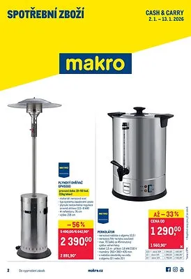 akční leták Makro 2.1.2026-13.1.2026