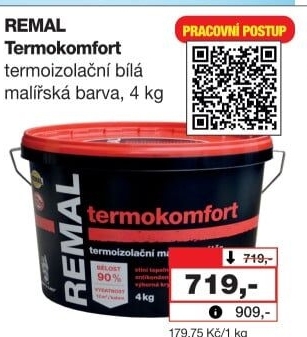 Barva malířská termoizolační Termokomfort Remal