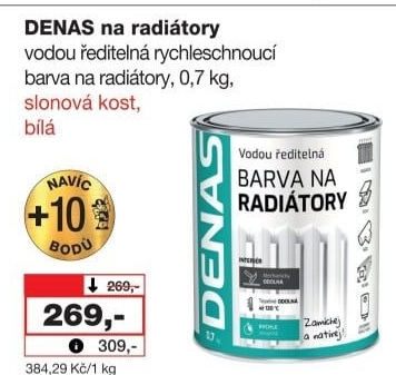 Barva na radiátory Radiátor Denas