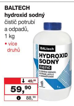 Hydroxid sodný Baltech