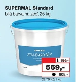 Interiérová barva Standard Supermal