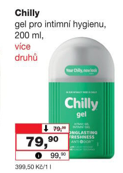 Intimní gel Intima Chilly