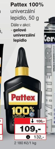 Lepidlo univerzální 100% Pattex