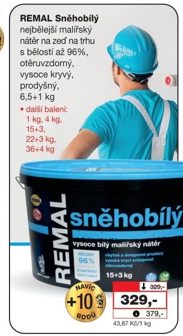 Malířský nátěr Sněhobílý Remal