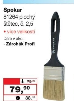 Plochý malířský štětec Spokar