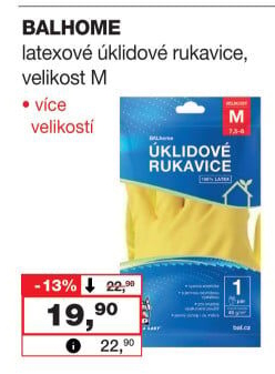 Rukavice latexovéBALhome