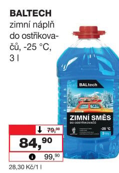 Směs do ostřikovačů zimní Baltech