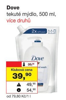 Tekuté mýdlo Dove - náhradní náplň