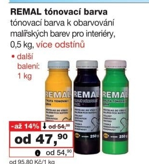 Tónovací barva Remal