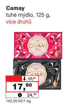 Tuhé mýdlo Camay