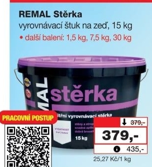 Vyrovnávací stěrka Remal