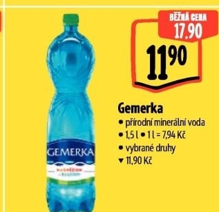 Minerální voda Gemerka