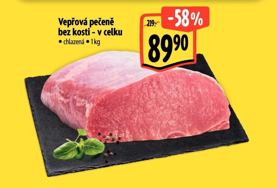 Vepřová pečeně bez kosti
