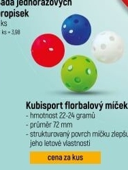 Florbalový míček Kubisport