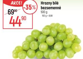 Hrozny bílé bezsemenné