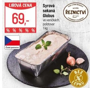 Sekaná syrová Globus