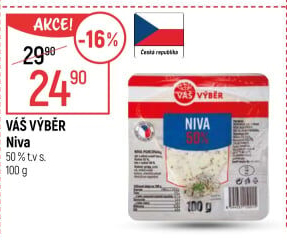 Sýr Niva 50% Váš Výběr