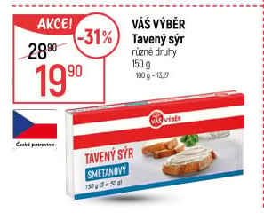 Tavený sýr Váš Výběr