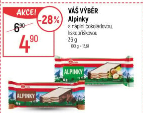 Oplatky Alpinky Váš Výběr