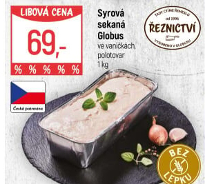 Sekaná syrová Globus