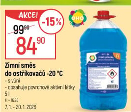 Směs do ostřikovačů zimní OHO
