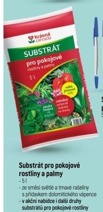Substrát pro pokojové rostliny Krásná zahrada