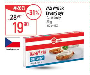 Tavený sýr Váš Výběr