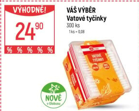 Vatové tyčinky Váš Výběr
