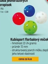 Florbalový míček Kubisport