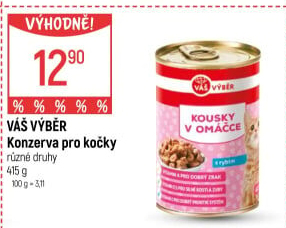 Konzerva pro kočky Váš Výběr