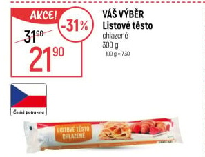 Listové těsto Váš Výběr