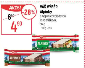 Oplatky Alpinky Váš Výběr