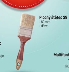 Plochý malířský štětec