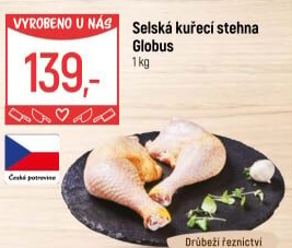 Selská kuřecí stehna Globus