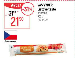 Listové těsto Váš Výběr