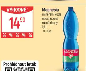 Přírodní voda Magnesia