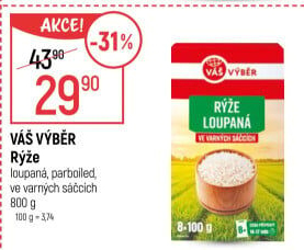 Rýže parboiled Váš Výběr