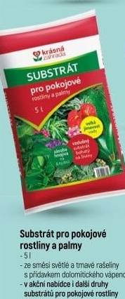 Substrát pro pokojové rostliny Krásná zahrada