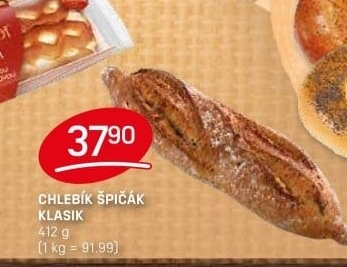 Chlebík Špičák klasik