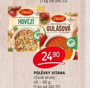 Instantní polévky Vitana